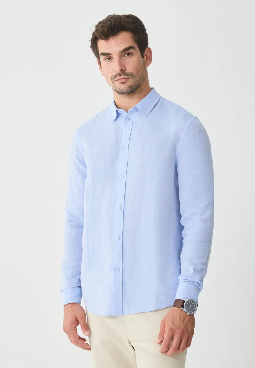Hemd - mottled blue
