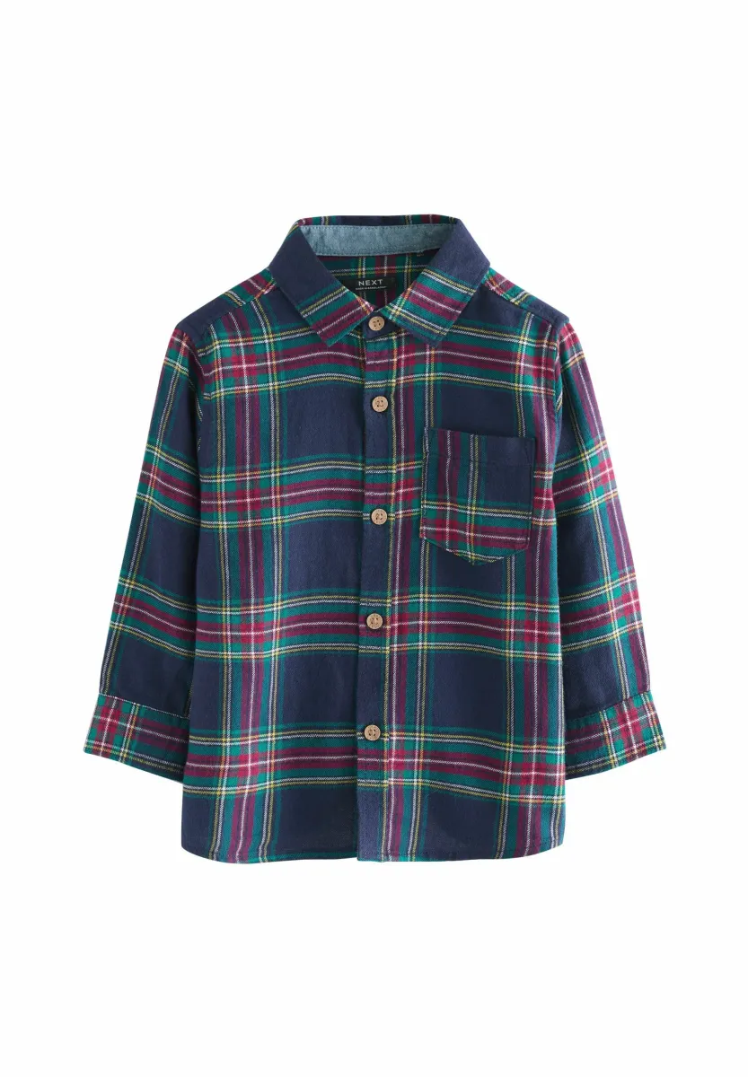 Hemd - navy tartan check