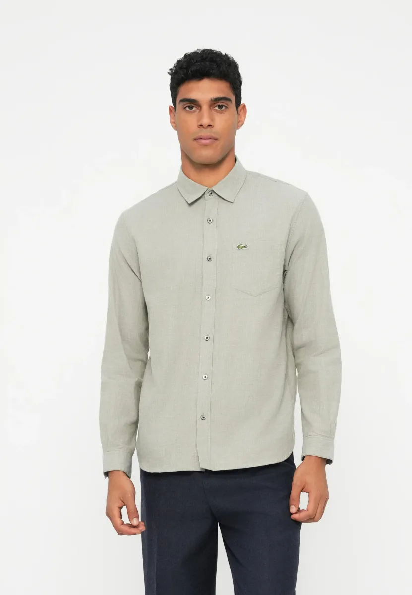 Hemd - olive/white
