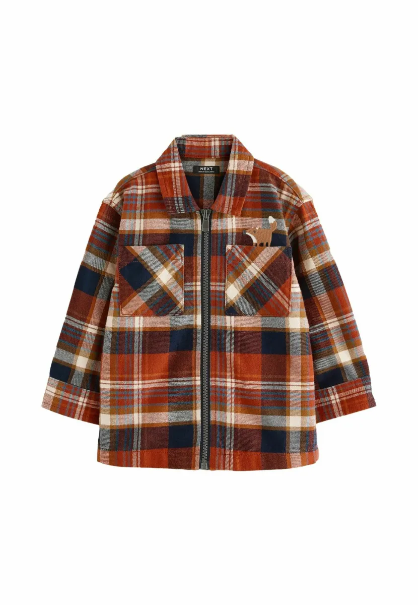 Hemd - orange check