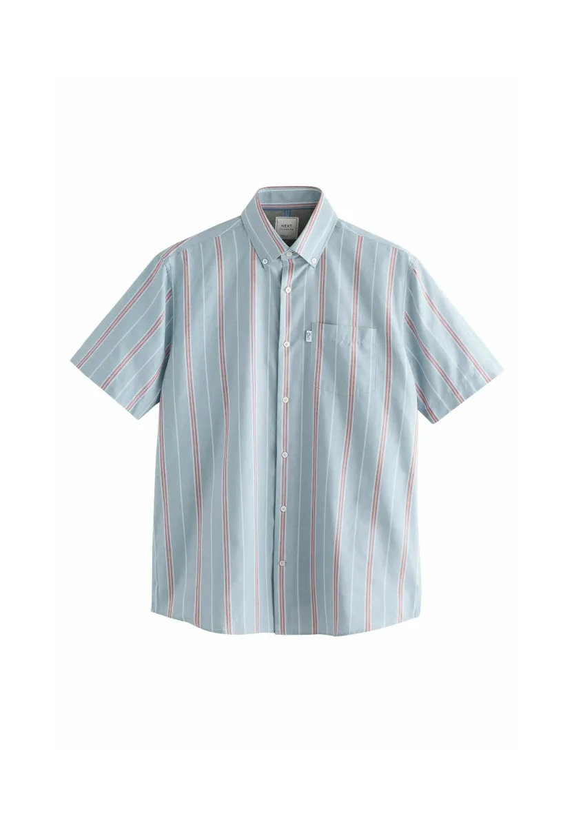 Hemd - petrol blue red
