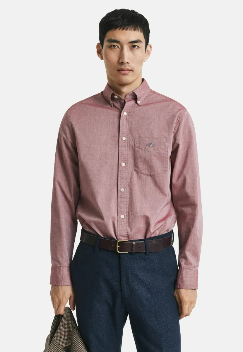 Hemd - plumped red melange