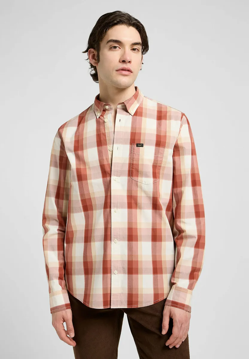 Hemd - red clay plaid