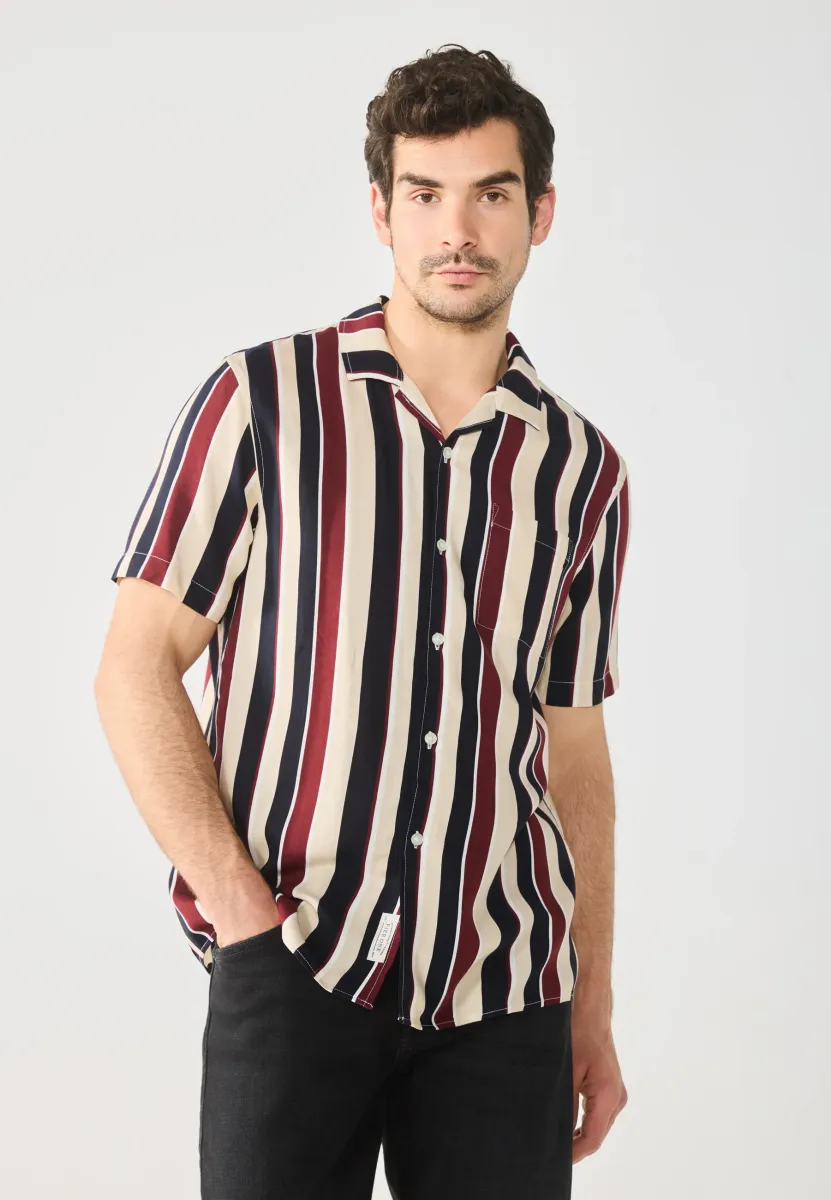 Hemd - red/navy