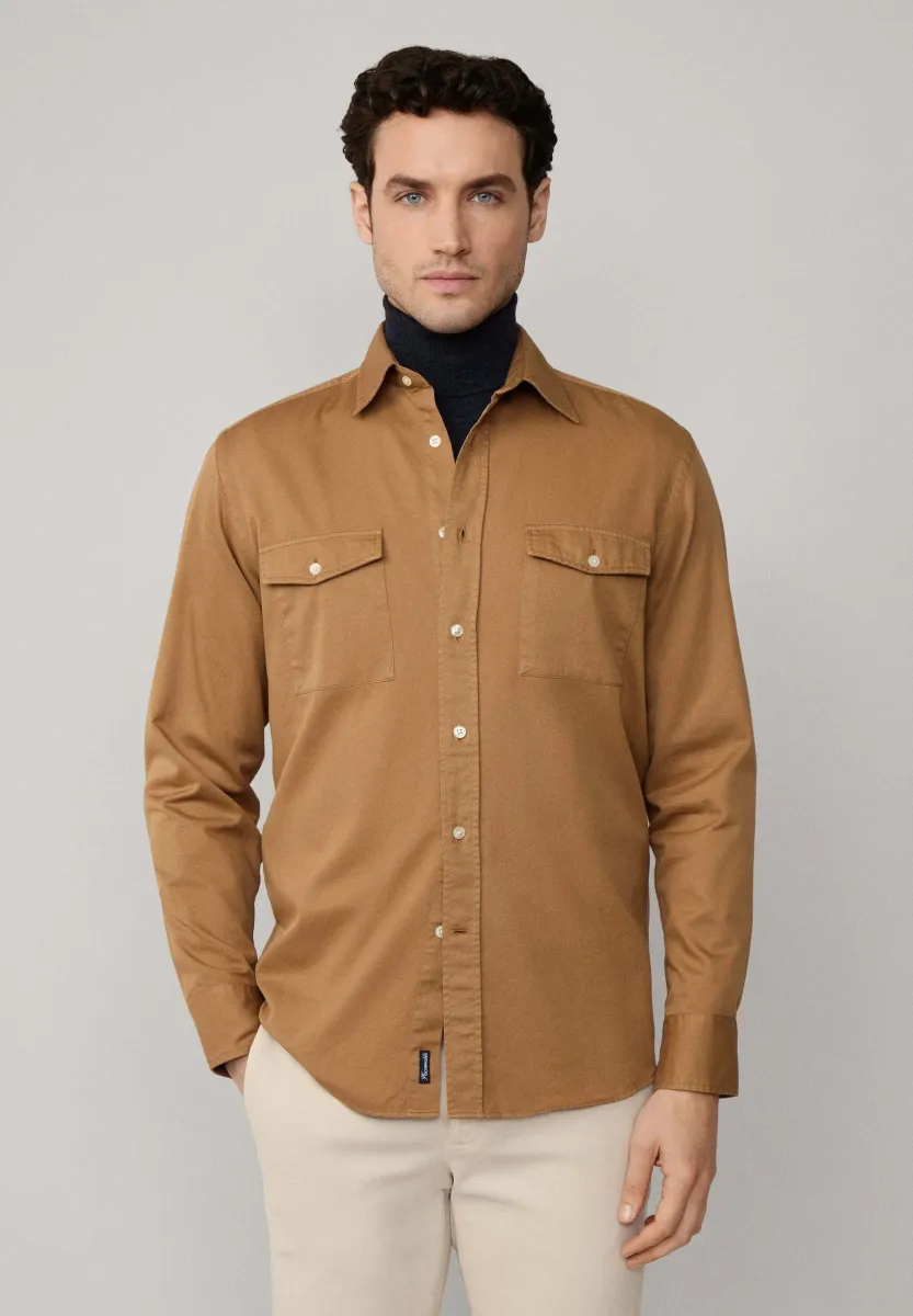 Hemd - tobacco brown
