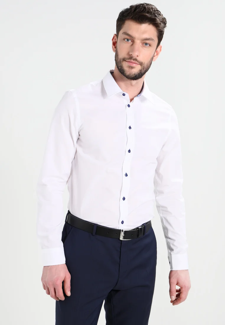Hemd - white/blue