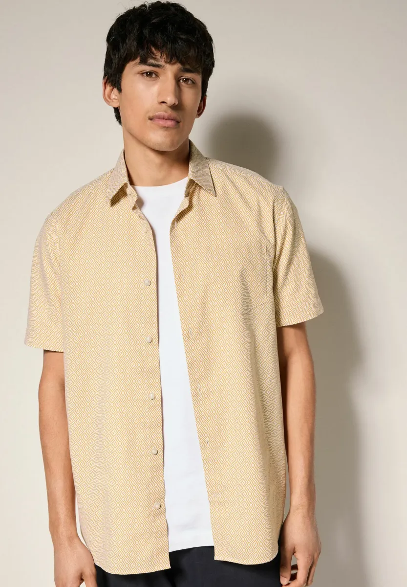 Hemd - yellow diamond geometric