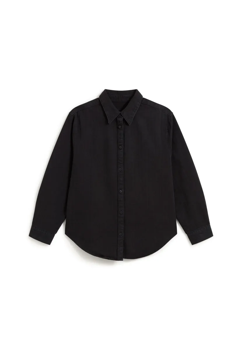 Hemdbluse - black