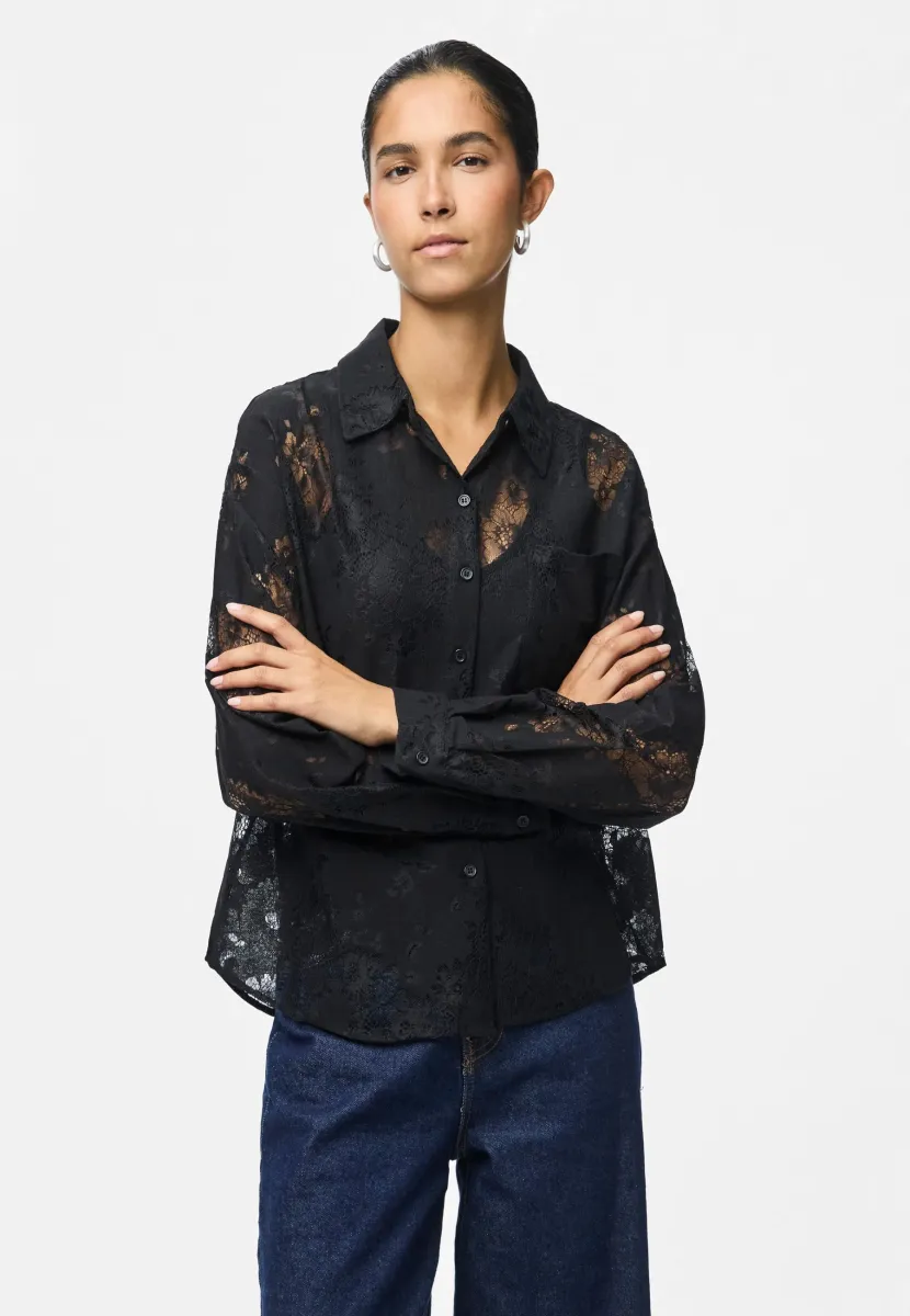 Hemdbluse - black