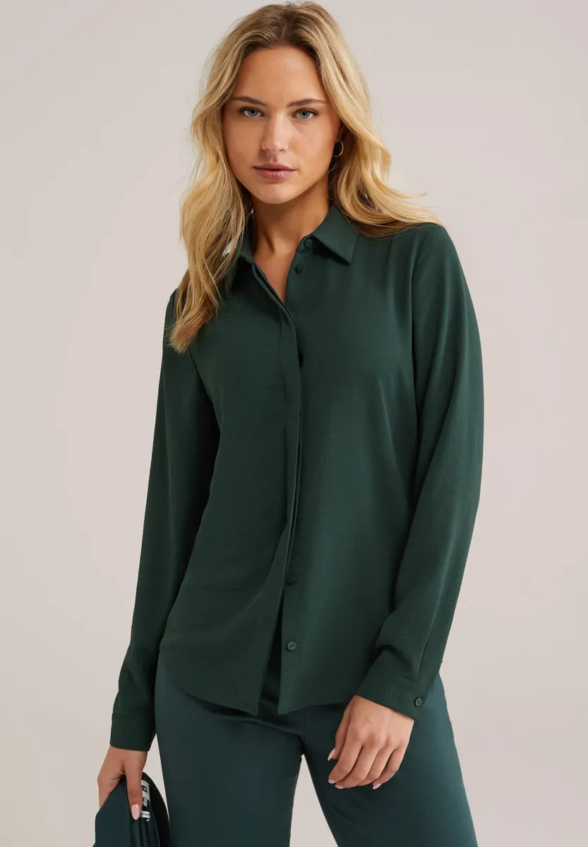 Hemdbluse - green