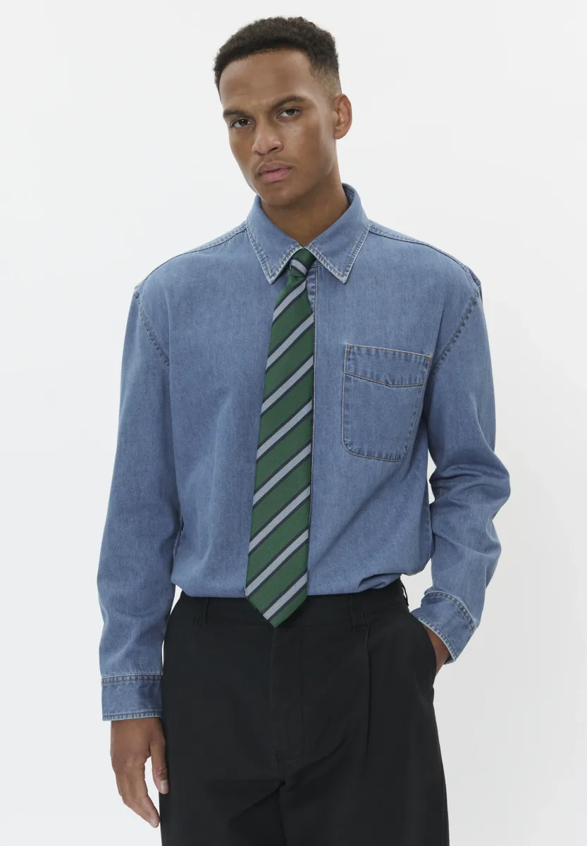 HERITAGE - Hemd - medium washed denim