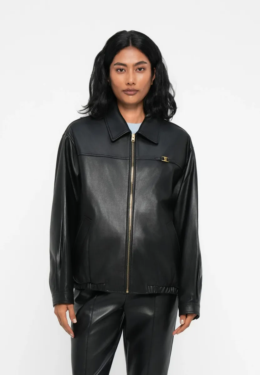 HERITAGE JACKET  - Lederjacke - black