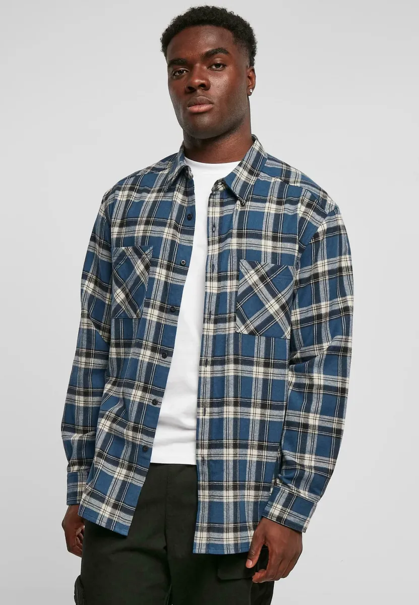 HERREN - Hemd - darkblue whitesand