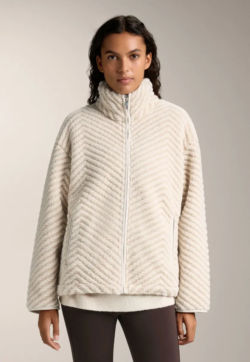 HERRINGBONE  - Fleecejacke - stone