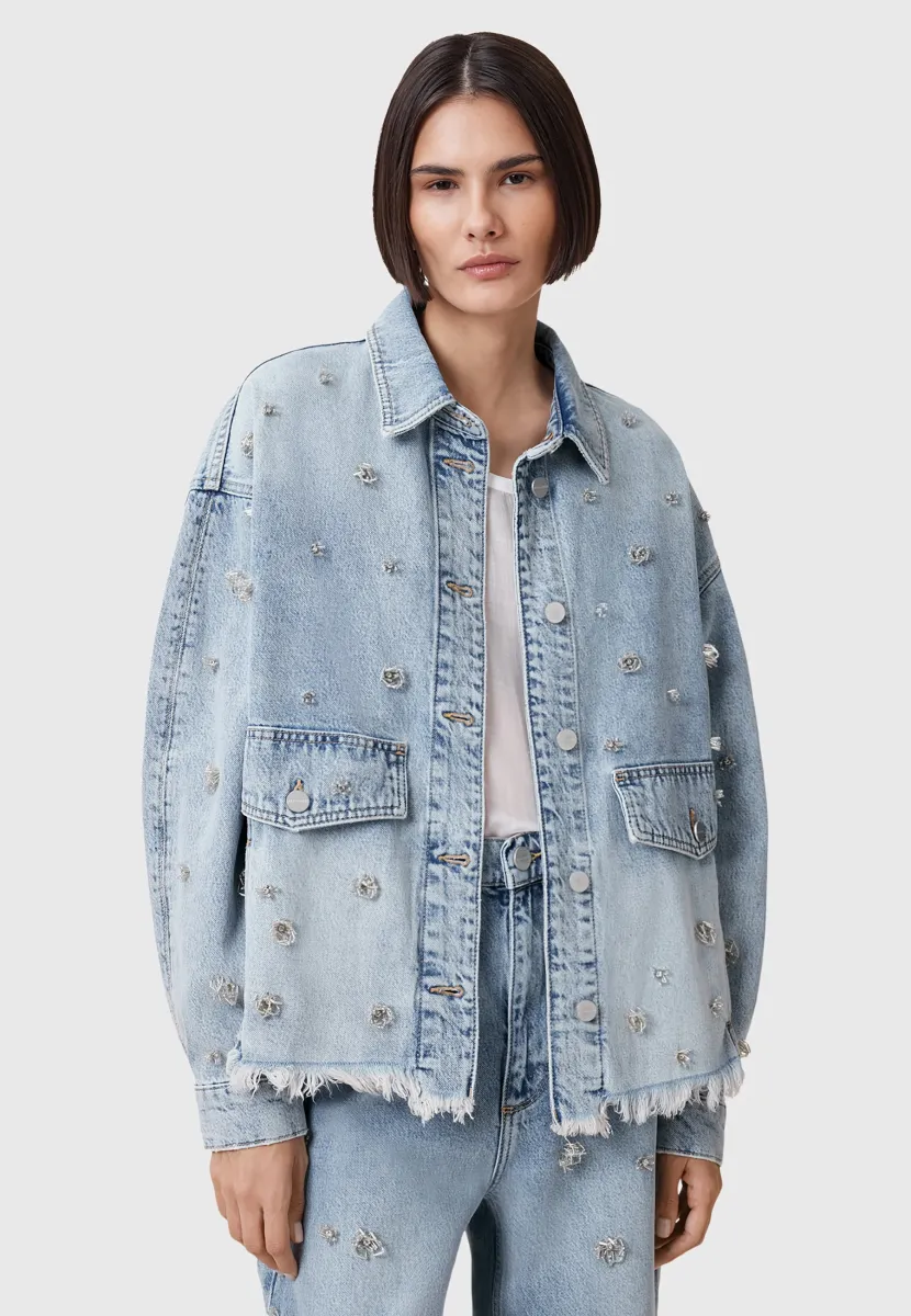 HETTIE SHACKET - Jeansjacke - light indigo