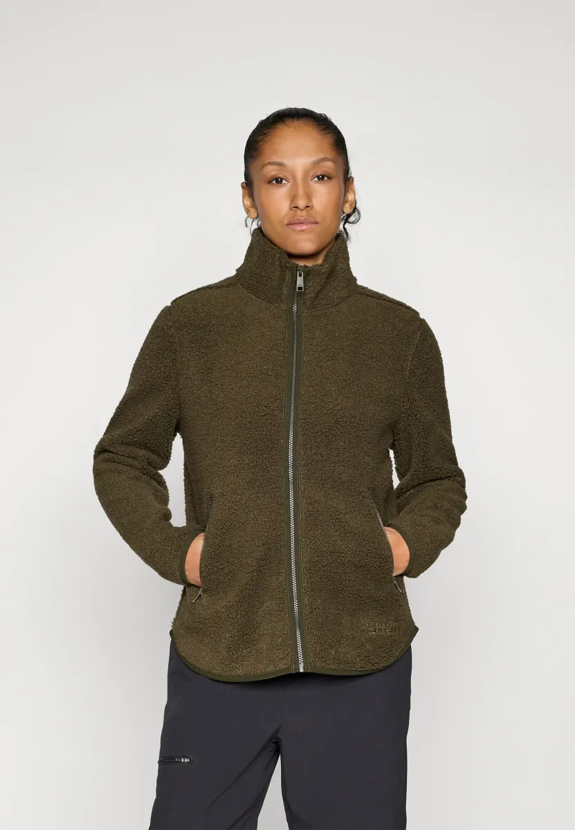 HIGH CURL - Fleecejacke - obsidian moss