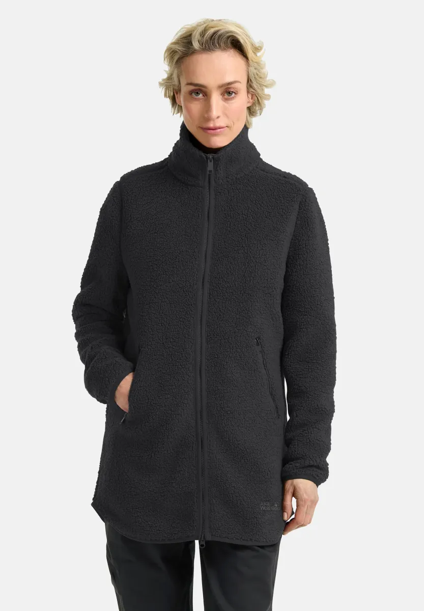 HIGH CURL - Wintermantel - black