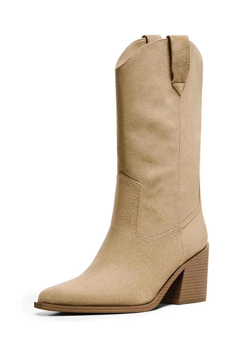 HIGH-HEEL - Cowboy-/Bikerboot - beige