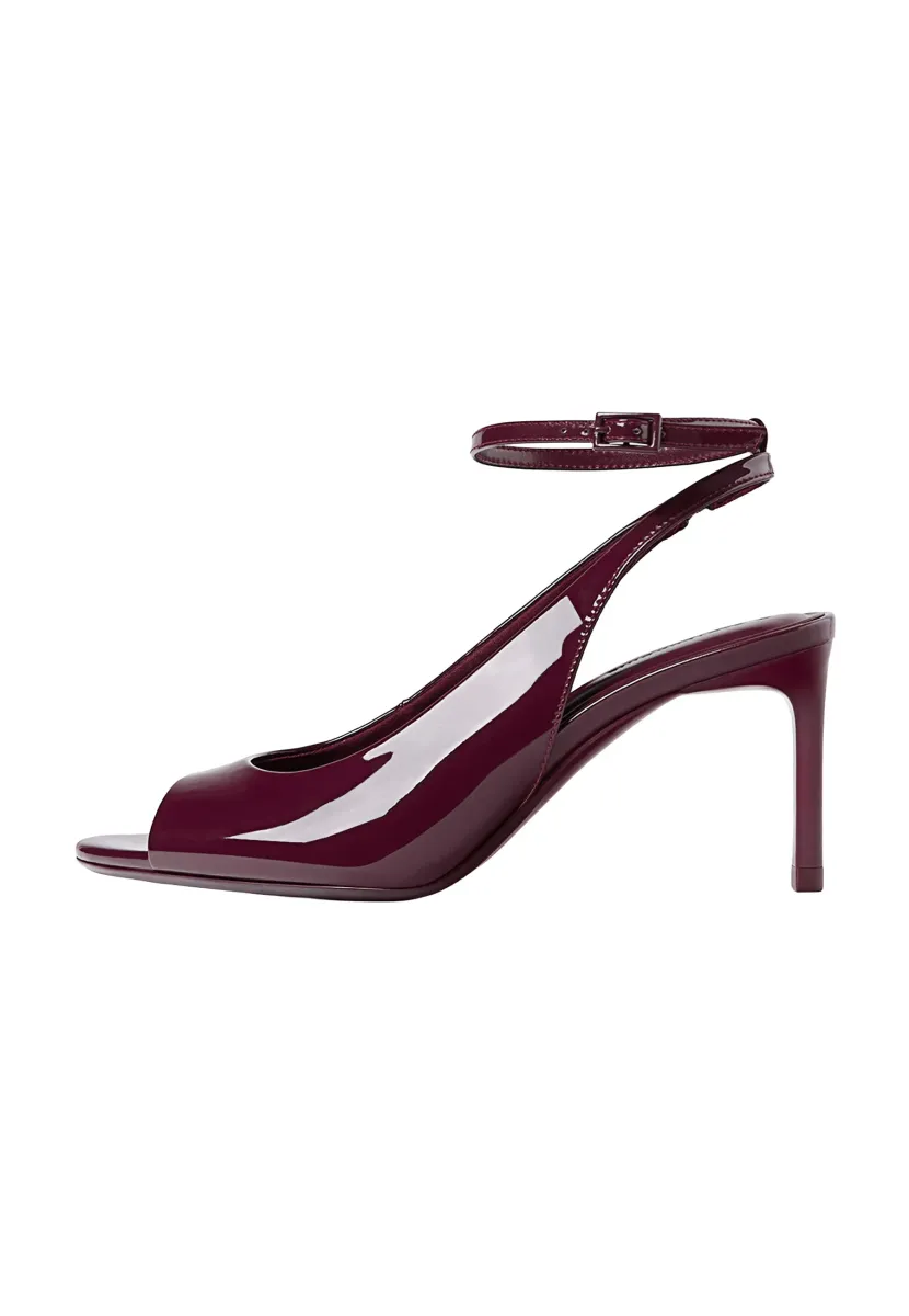 High Heel Peeptoe - dark red