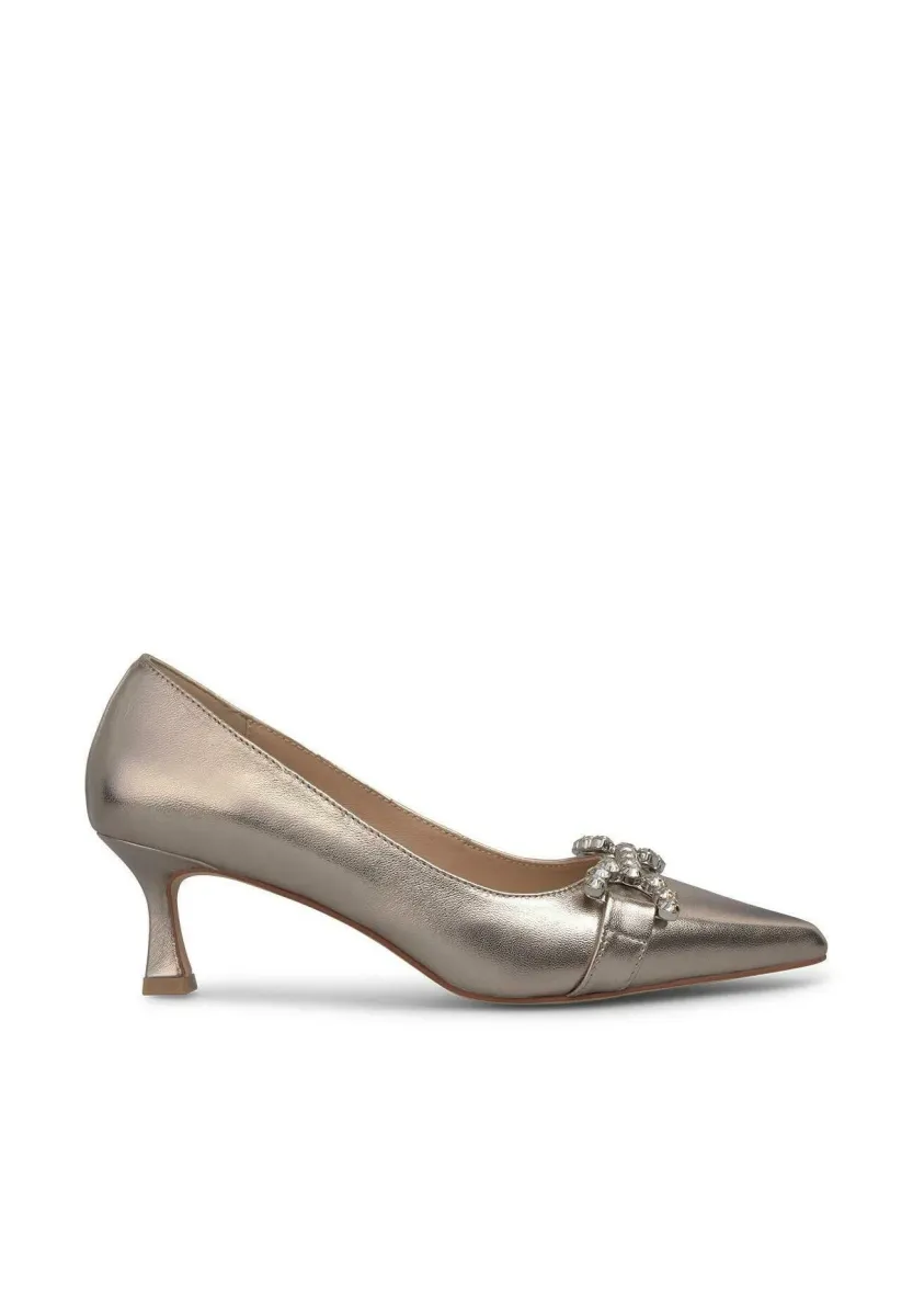 High Heel Pumps - bronze