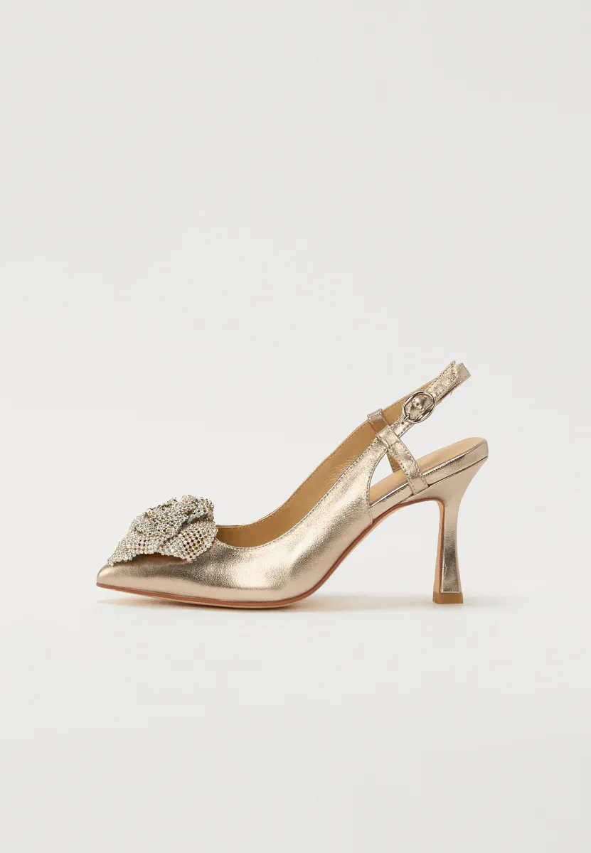 High Heel Pumps - bronze