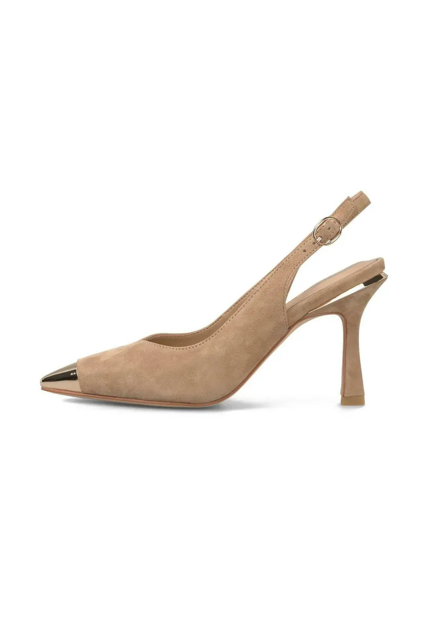 High Heel Pumps - camel