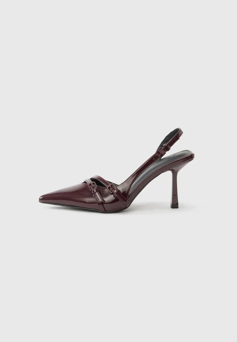 High Heel Pumps - dark brown