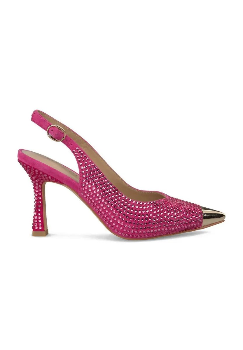 High Heel Pumps - fucsia jaspeado