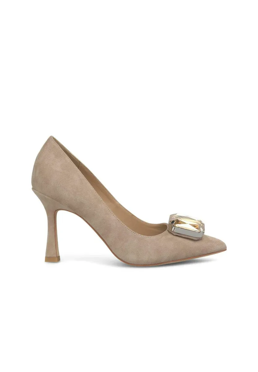 High Heel Pumps - marrón jaspeado