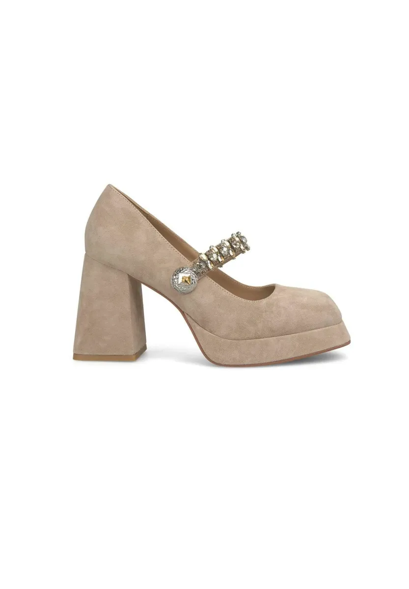 High Heel Pumps - marrón topo