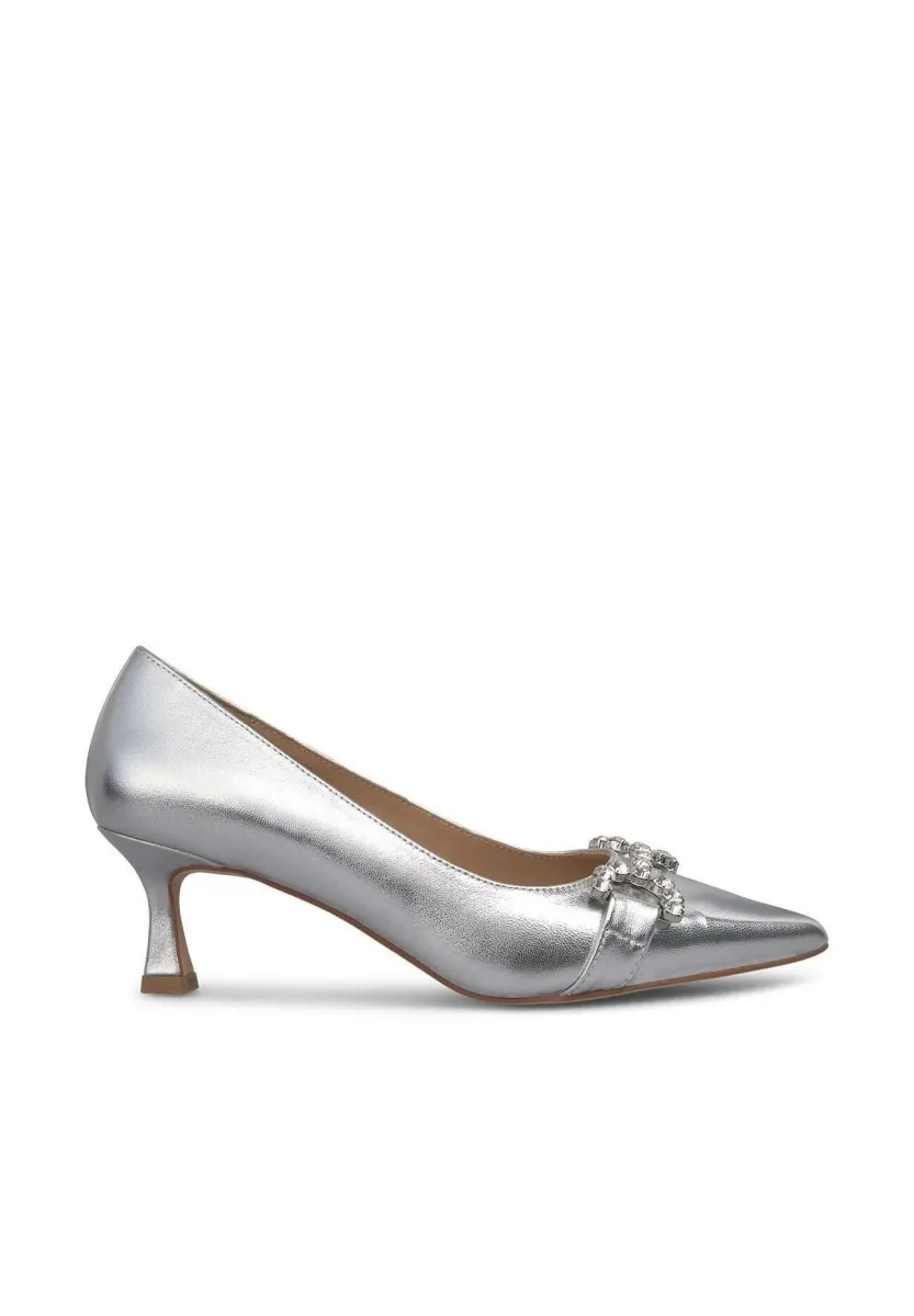 High Heel Pumps - plateado