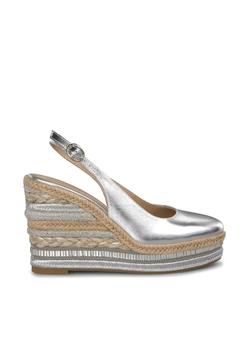 High Heel Pumps - plateado