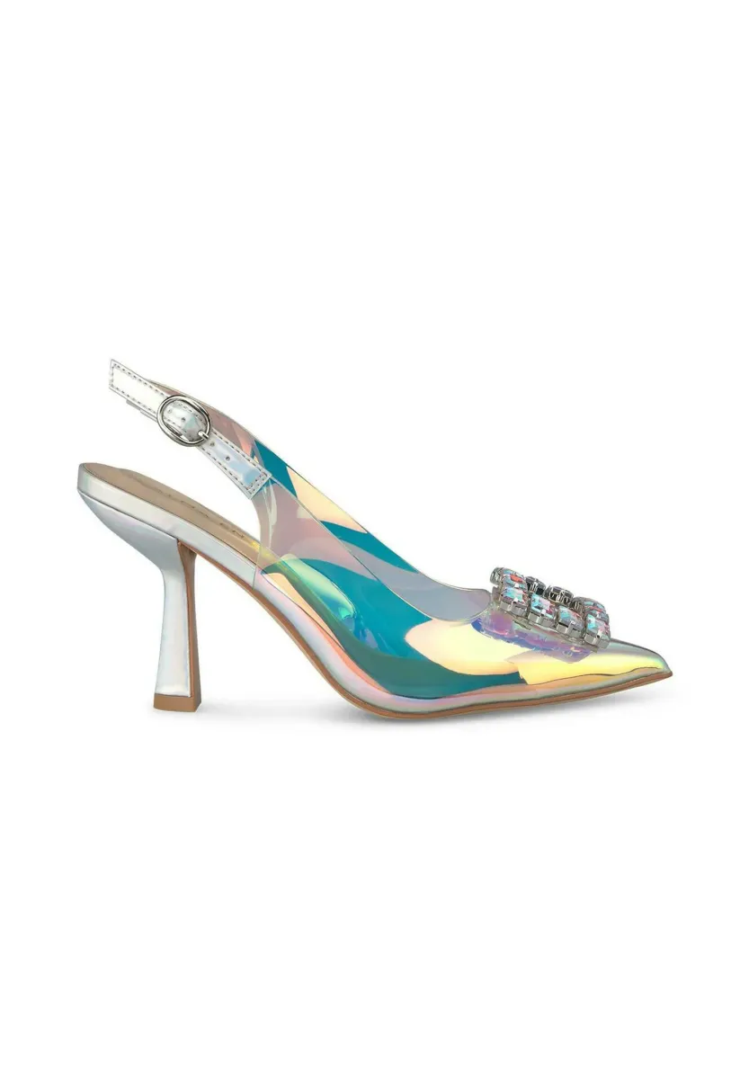 High Heel Pumps - plateado