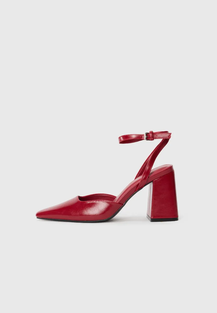 High Heel Pumps - red high shine
