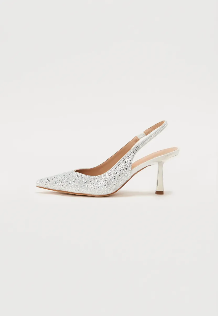 High Heel Pumps - silver coloured