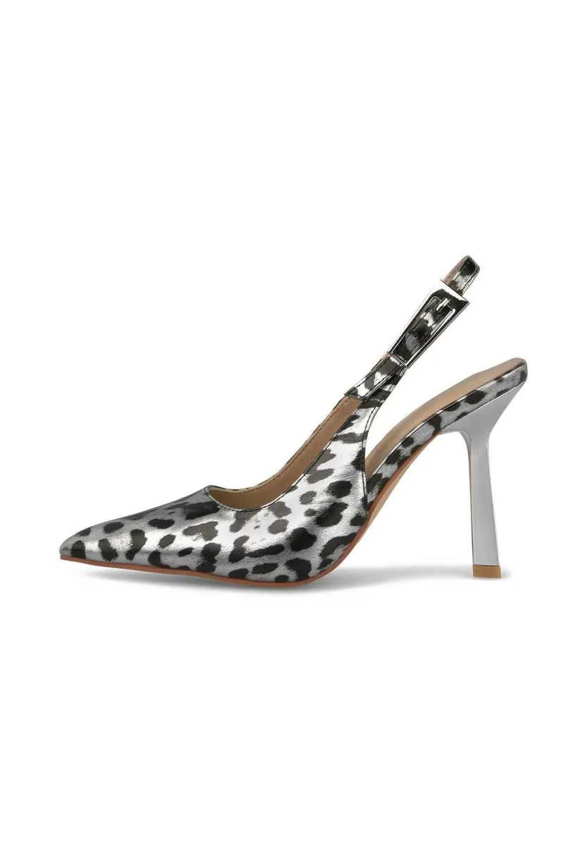High Heel Pumps - silver