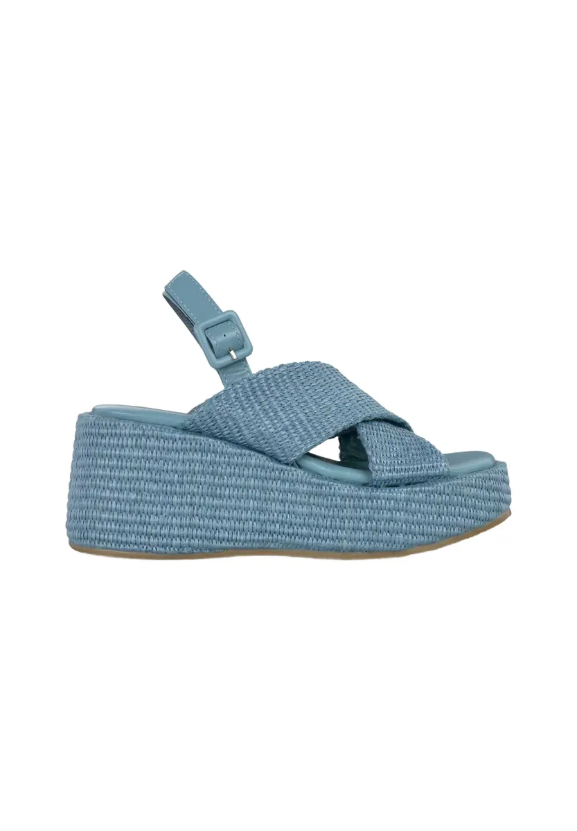 High Heel Sandalette - azul