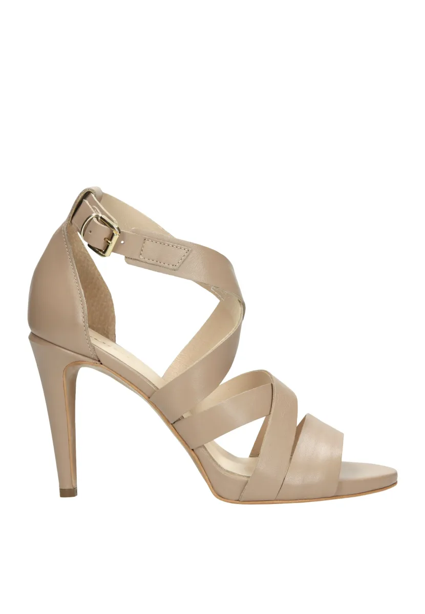 High Heel Sandalette - beige