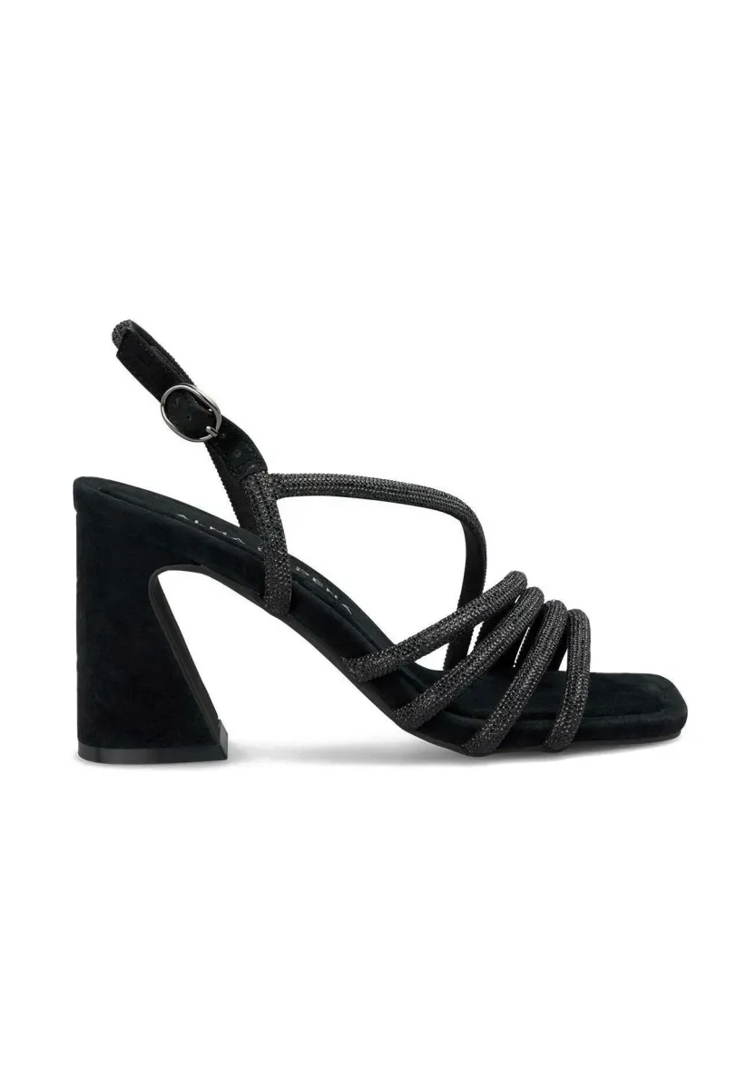 High Heel Sandalette - black