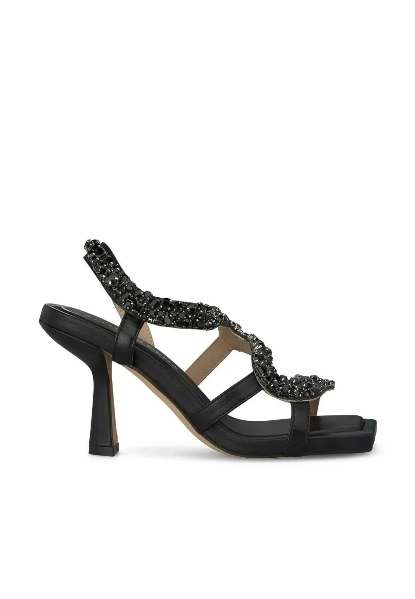High Heel Sandalette - black