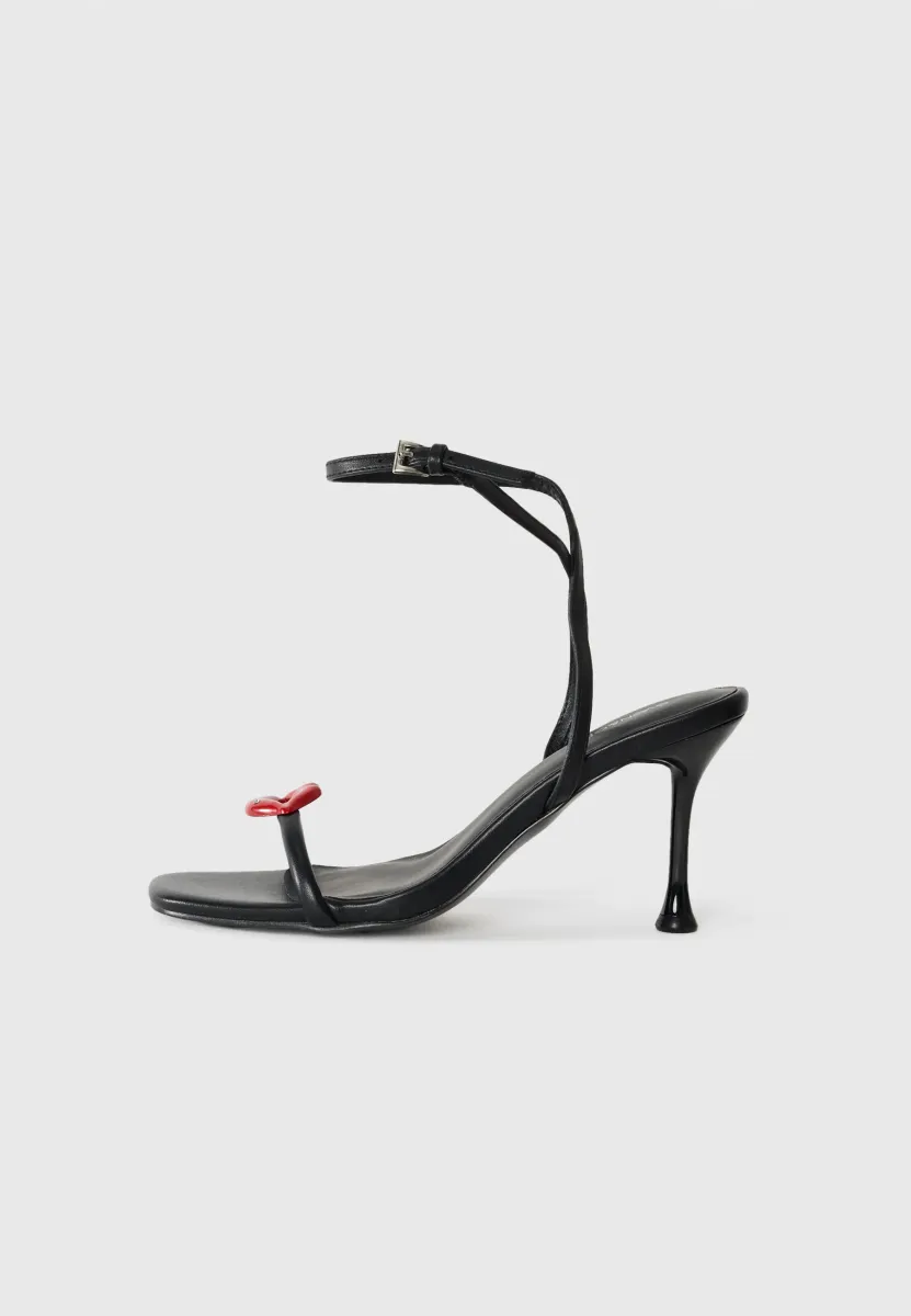 High Heel Sandalette - black