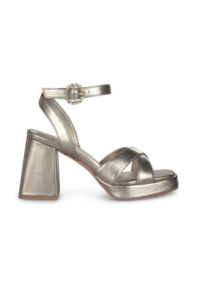 High Heel Sandalette - bronce