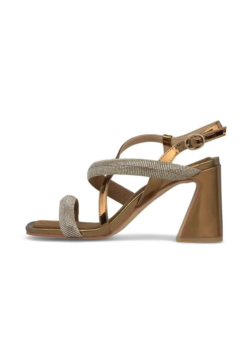 High Heel Sandalette - bronce