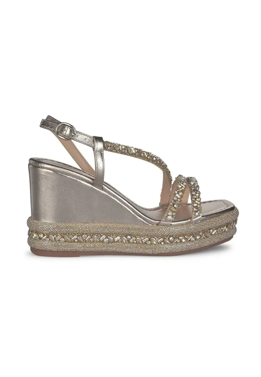 High Heel Sandalette - bronce