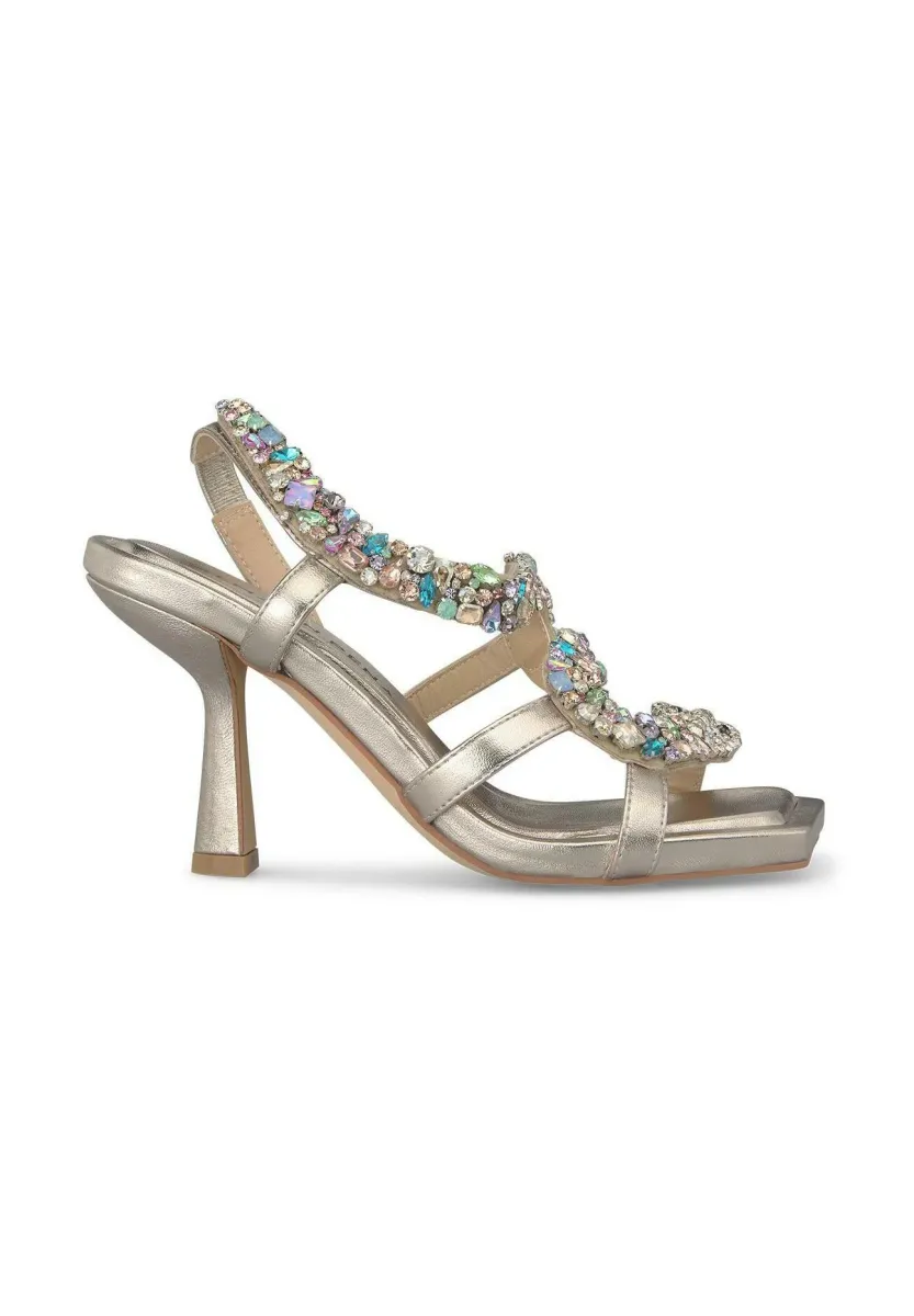 High Heel Sandalette - bronce