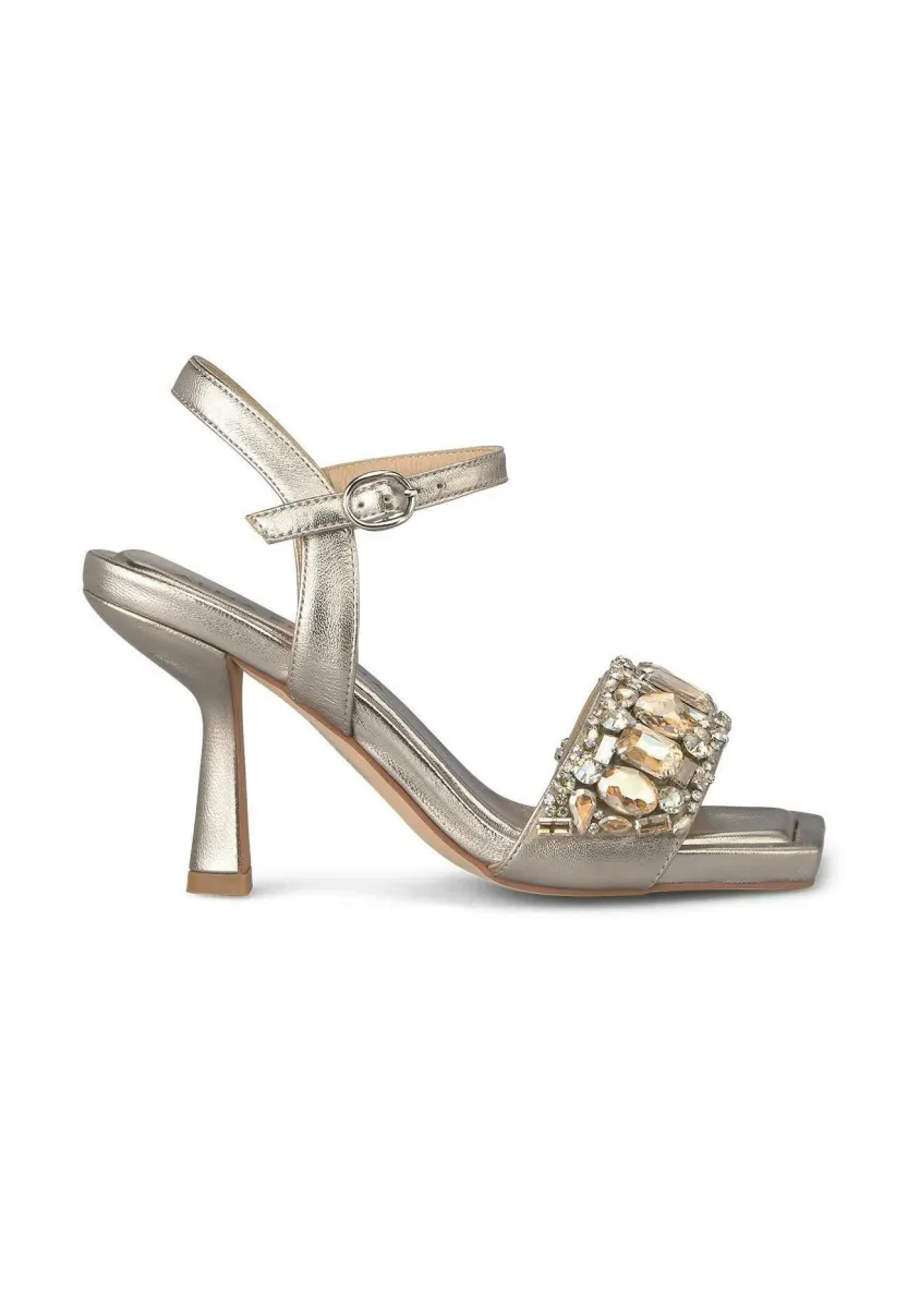 High Heel Sandalette - bronce