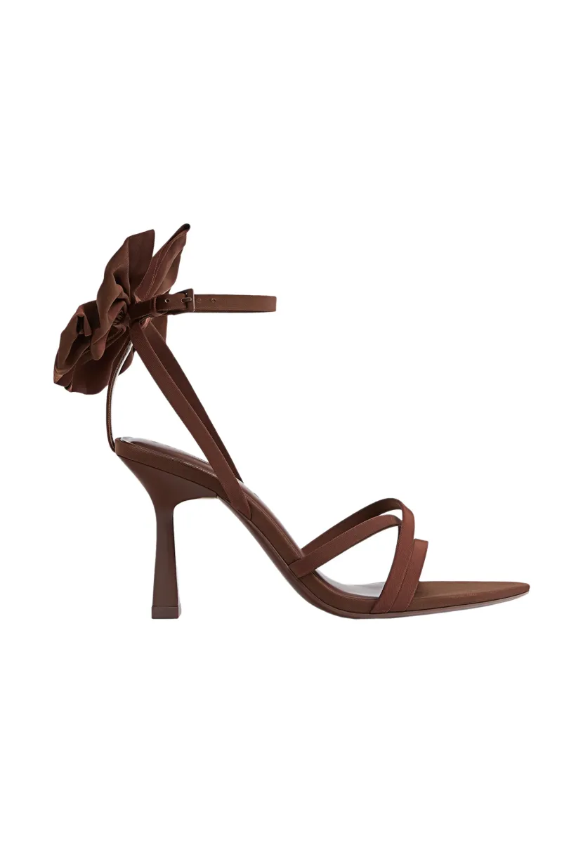 High Heel Sandalette - brown