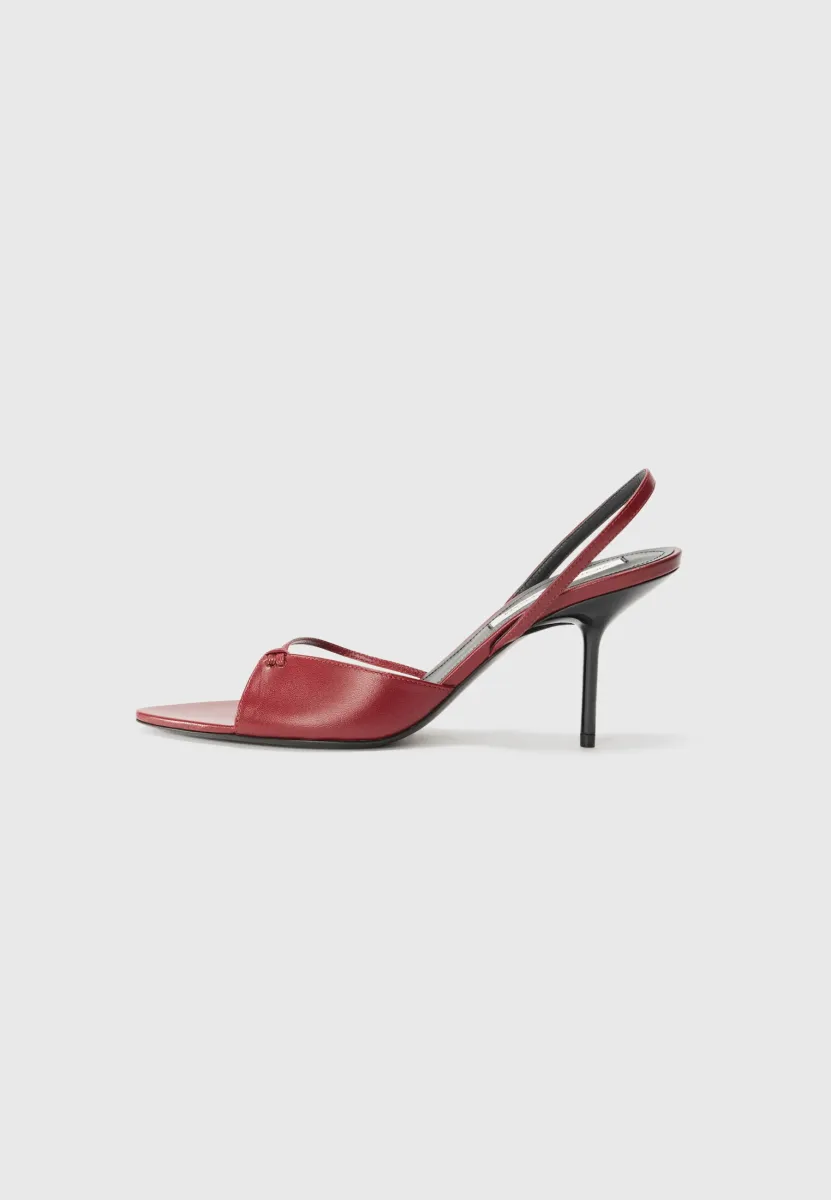 High Heel Sandalette - burgundy