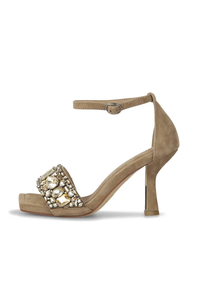 High Heel Sandalette - Camel