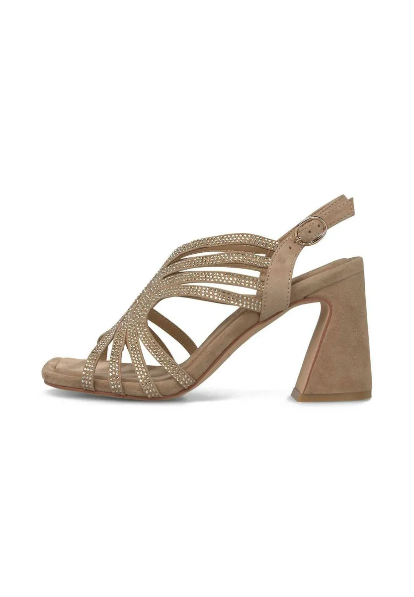 High Heel Sandalette - camel
